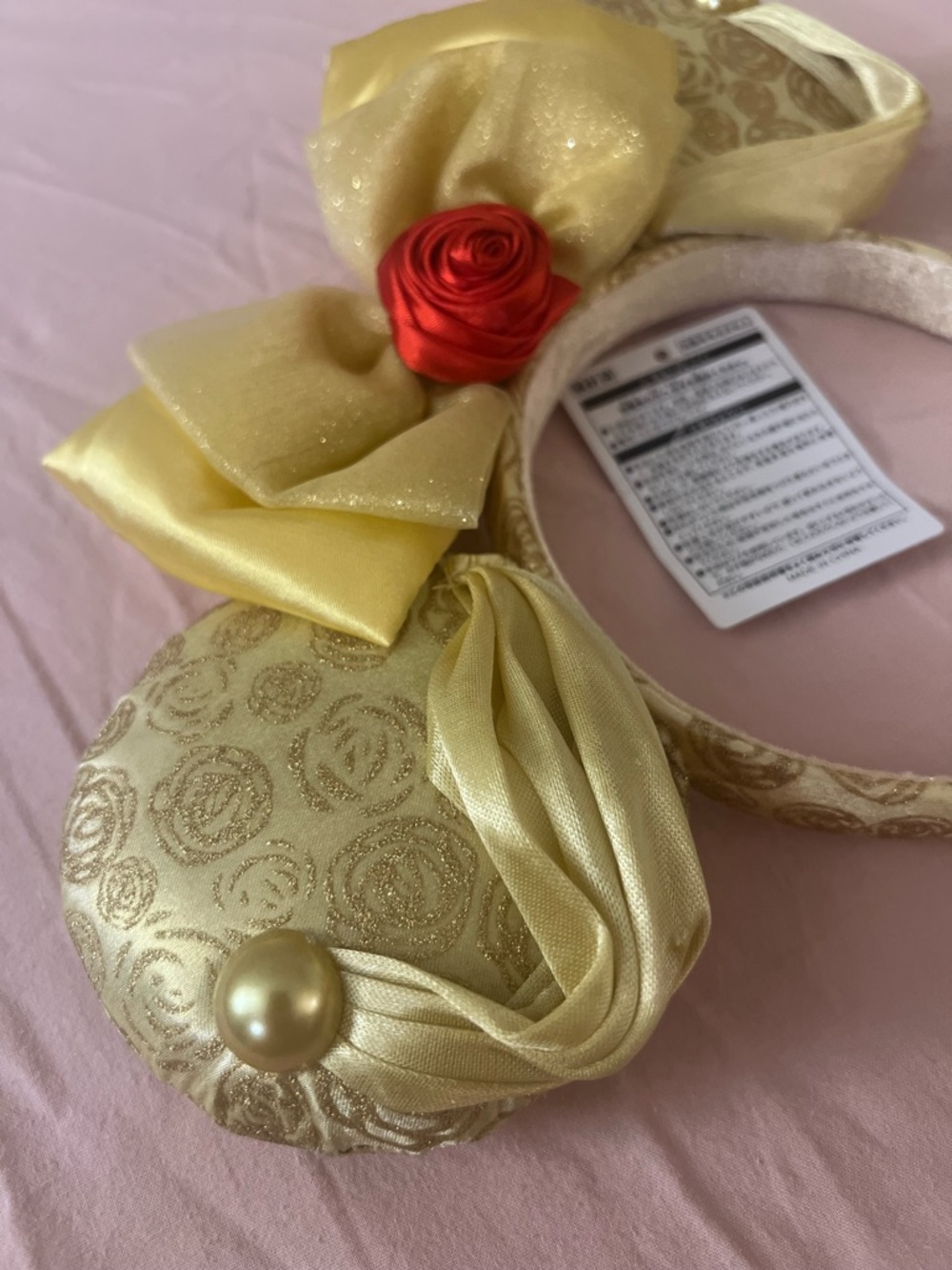 NWT Tokyo Disney Princess Belle Mickey Minnie Ear Headband